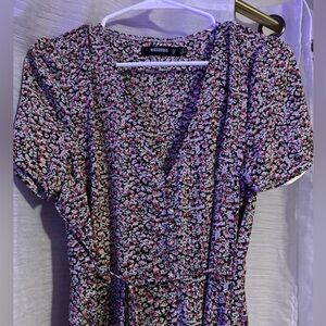 Missguided Multicolor Floral Maxi Dress